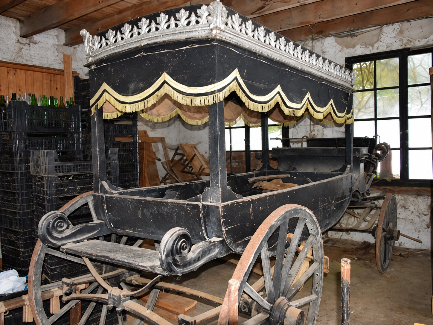 La calèche avant sa restauration