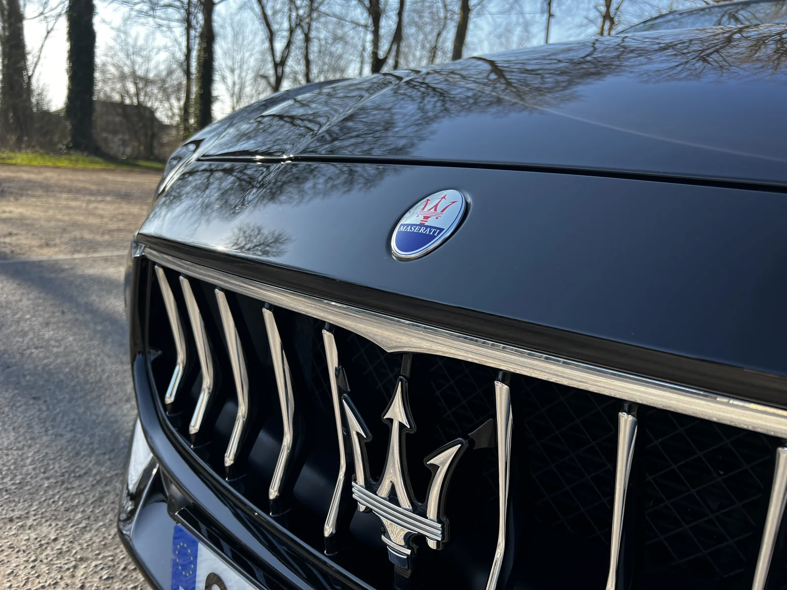 Le détail de la calandre Maserati