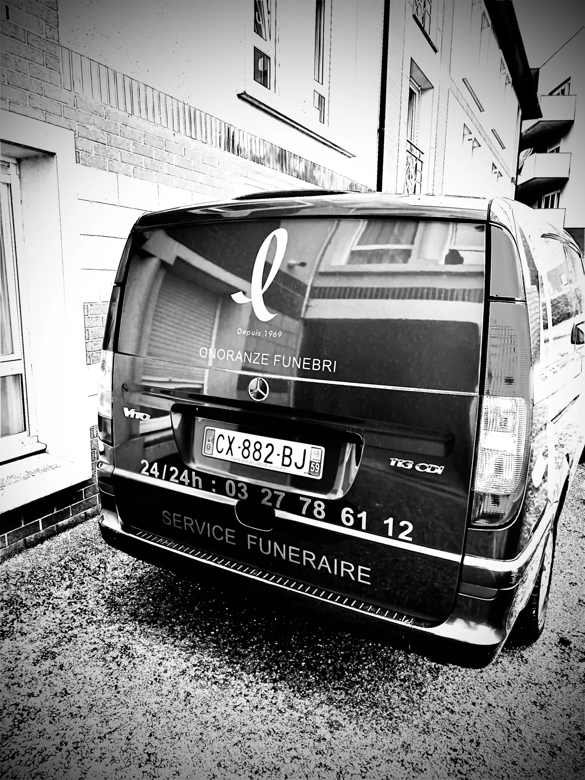 Le véhicule de transport Laurent, vu de l’arrière